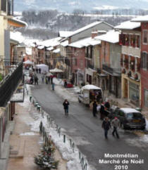 Marché de Noël 2010 sous la neige