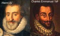 Henri IV + Charles Emmanuel 1